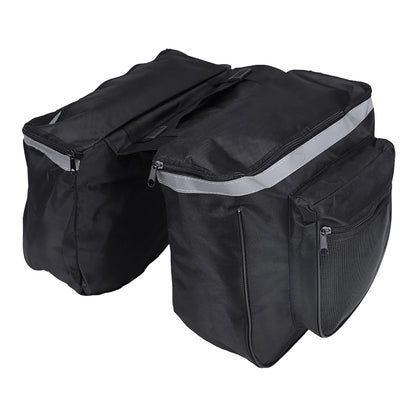25L Waterproof Mountain & Road Bike Rack Bag — Rear Seat Tail Carrier, Double Pannier Cycling Equipment Bag