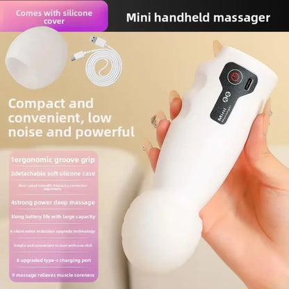 Adjustable Mini Fascia Massager – Soft, Wear-Resistant Deep Tissue Head Massage Device with 4-Speed Comfort