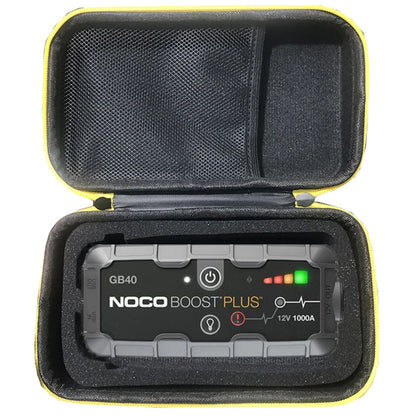 Rugged EVA Travel Case for NOCO Boost Plus GB40 1000 Amp 12V UltraSafe Lithium Jump Starter - Protective Outdoor Carry Cover