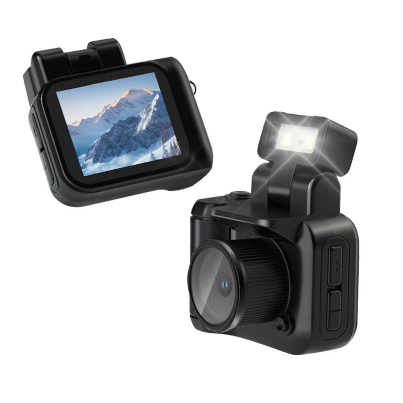 Y4000 Mini Keychain Camera - HD 1080P Portable Pocket Video Recorder with Screen & Flash Lamp