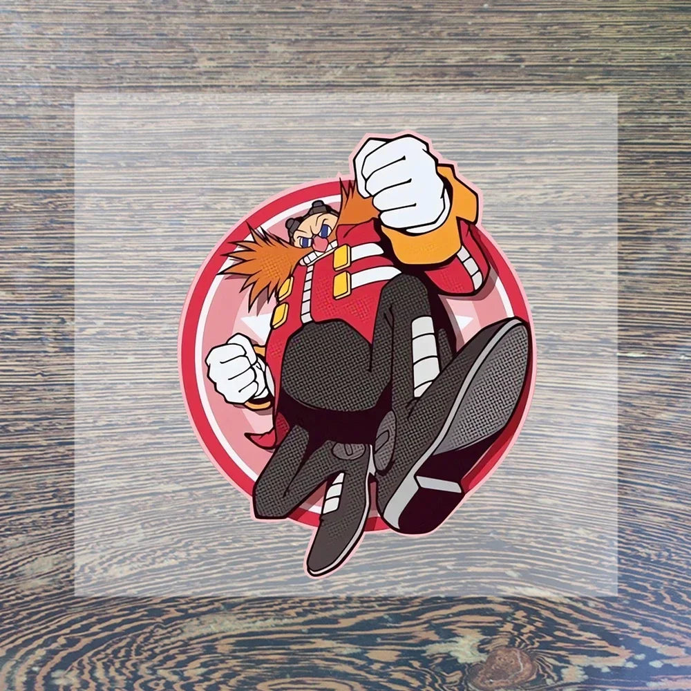 Sonic Cartoon Iron-On Patches – DIY Heat Transfer Anime Stickers for Clothing & Custom T-Shirts