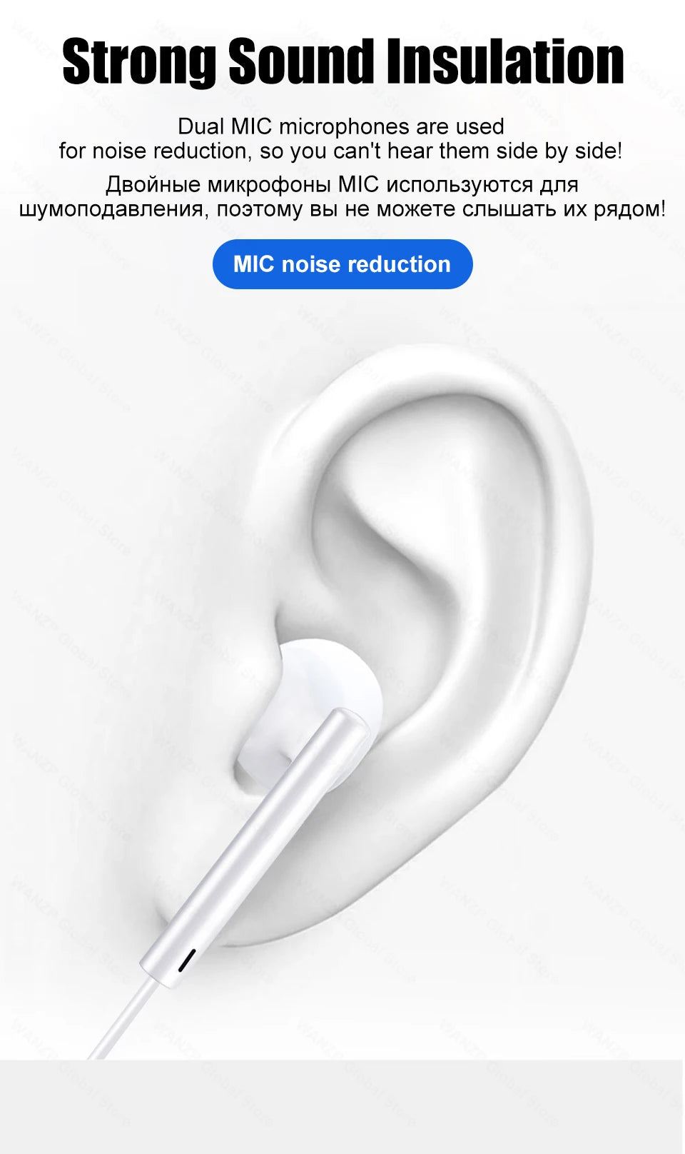 Wired Stereo Earphones for Apple iPhone 7–16 & iPad — 3.5mm Headphones for iPhone, Tablet, Laptop