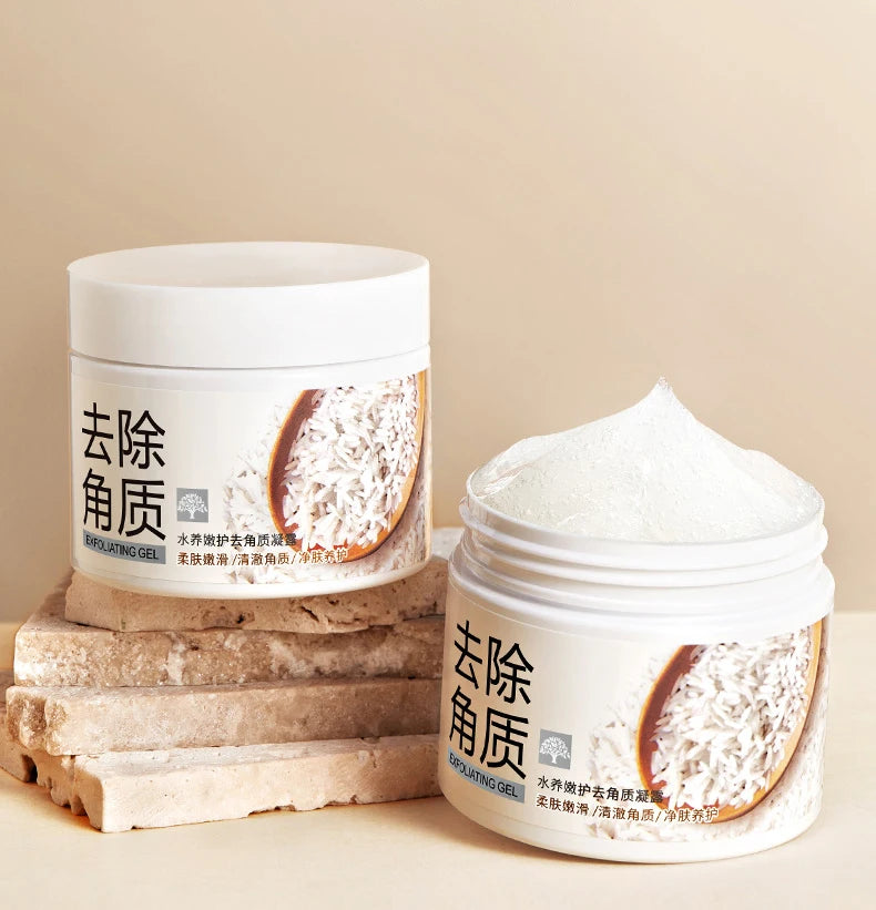 BIOAQUA White Rice Exfoliating Gel – Moisturizing & Nourishing Facial Scrub for Smooth Skin Skincare