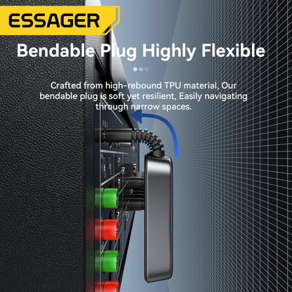 Essager Bluetooth 5.1 Audio Receiver & Transmitter – 3.5mm AUX Wireless Adapter with Mic for PC, TV, Car & Speakers