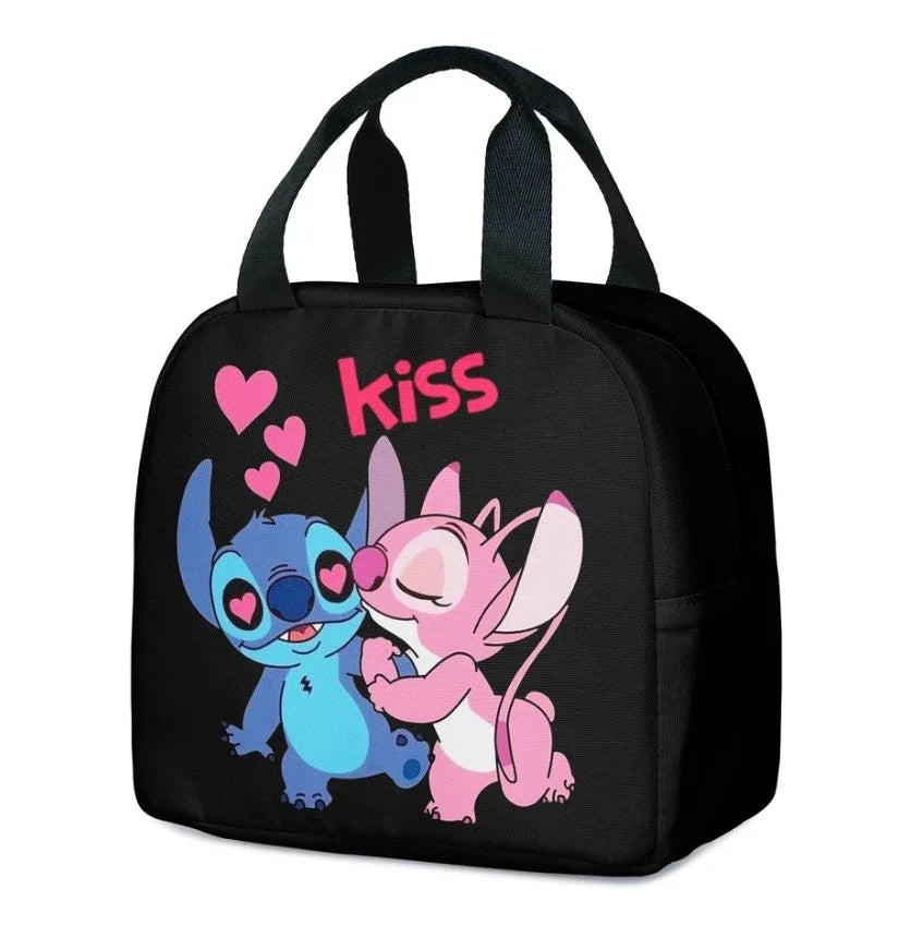 MINISO Stitch Children's Lunch Bag – Cartoon School Lunch Box Mochila, Perfect Gift for Kids