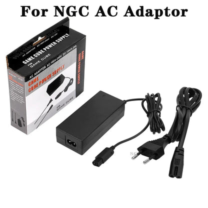 AC Adapter for Nintendo GameCube – US/EU/AU/UK Plug 100-240V Power Supply Charger for NGC Accessories