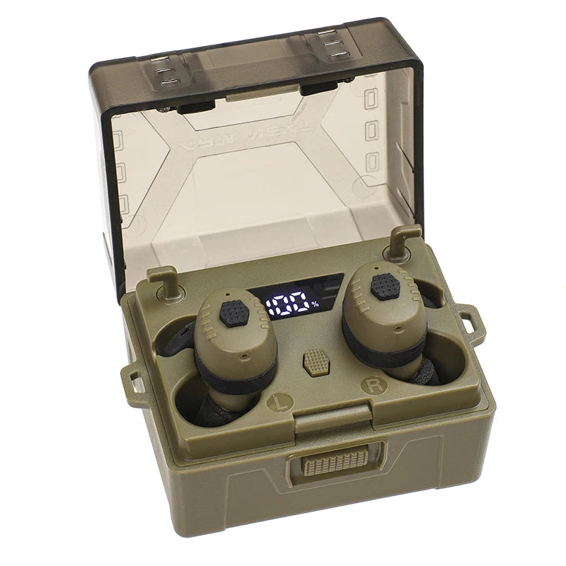 ARM NEXT E30 Tactical Bluetooth Headset – Electronic Noise-Cancelling Earplugs NRR27dB for Shooting