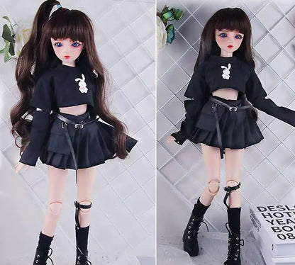 60cm BJD Doll Clothes – Cute Kawaii Outfits for 1/3, 1/4 & 1/6 Dolls, Variety of Accessories for Children’s Toys