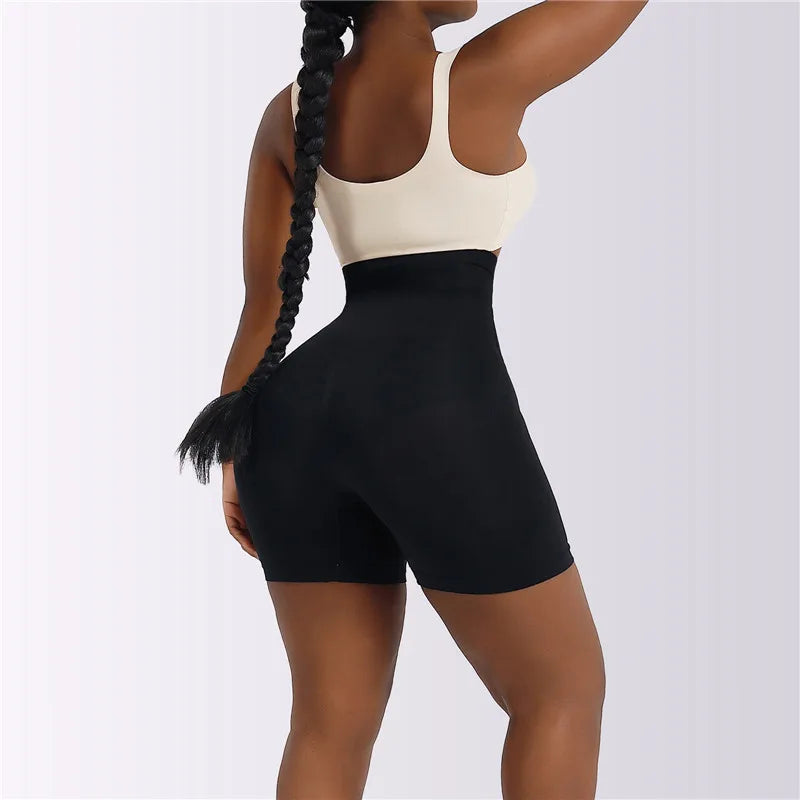 Women's Shapewear Tummy Control Shorts – High-Waisted Body Shaper Fajas with Hook Butt Lifter Slimming Underwear
