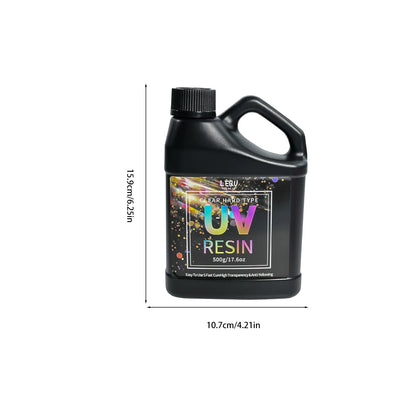 500g/1000g UV Epoxy Resin – High Clarity Fast-Drying Hard Adhesive for Jewelry Making & DIY Craft Supplies