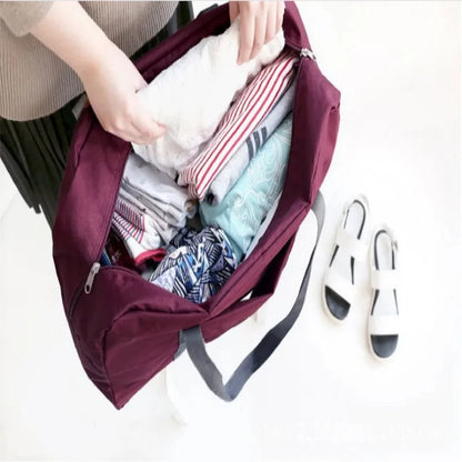 Foldable Travel Duffel Bag – Lightweight Large Capacity Carry-On for Women & Girls, Sports & Weekend Trips