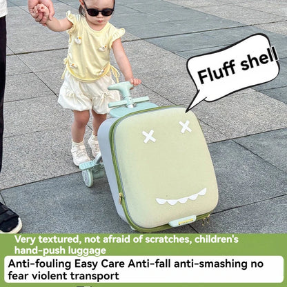 20-Inch Ride-On Kids Luggage with Folding Stroller – Children's Suitcase for Walking and Riding, Travel Bag for Babies