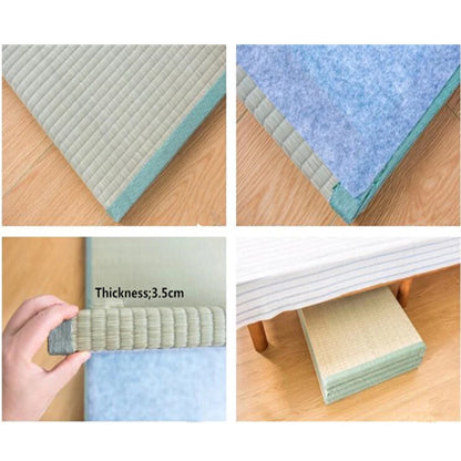 Japan Style Foldable Sleeping Mattress - Tatami Straw Mat for Home Decor & Yoga, Traditional Straw Mattress