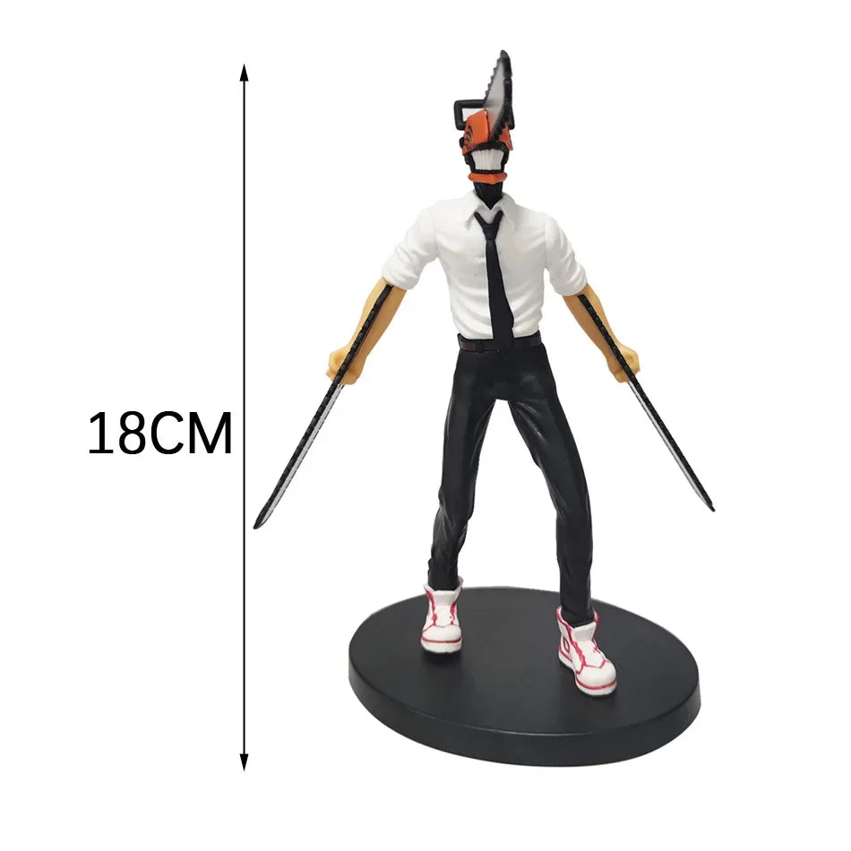 Chainsaw Man Denji Anime Figure 19cm - Denji Power Action Figure Collectible Model Toy