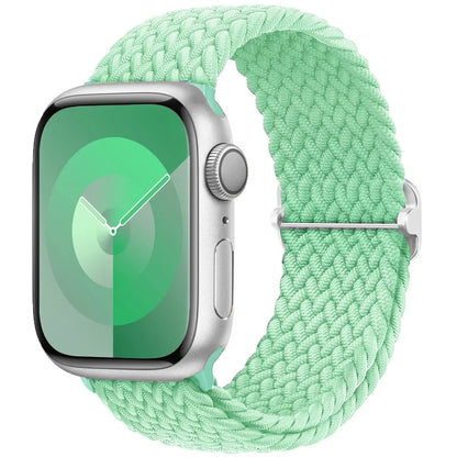Braided Solo Loop Apple Watch Ultra Band – Elastic Nylon Adjustable Bracelet Strap for iWatch SE, Series 3–9 (38mm–49mm)