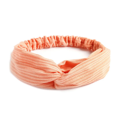 Women Cross Top Knot Headband – Elastic Soft Solid Color Hair Bands, Twisted Knotted Headwrap, Hair Accessories for Girls