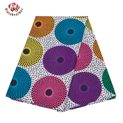 Bintarealwax Ankara Fabric - Wholesale Polyester Sewing Material for Women's Party Dresses FP6390