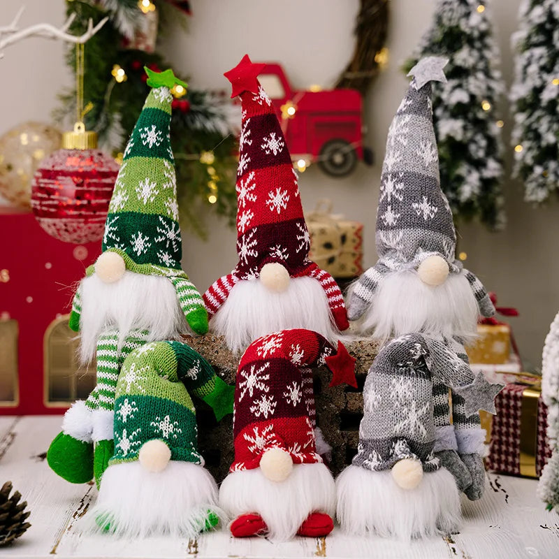 20/30cm LED Faceless Elf Gnome Doll — Christmas & New Year Light-Up Decoration for Home, Kids Gift 2025
