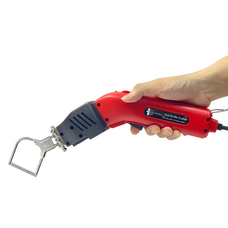 80W Electric Handheld Hot Knife – R & F Type Blade Cutter for Nylon Fabric, Rope, Belt, and Cloth Accessories
