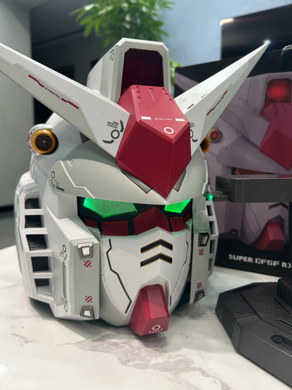 Bandai Gunpla RX-78 Gundam Head Collection – Wearable Robot Kit Action Figure, Cosplay Model for Kids, Halloween & Christmas Gift