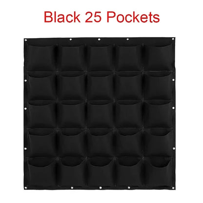 Wall Hanging Planting Bag – Multi-Pocket Vertical Garden Planter for Vegetables, Flowers, and Bonsai
