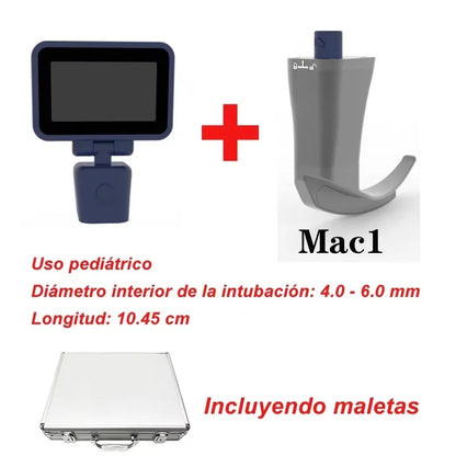 3.5-Inch Touch Screen Video Laryngoscope with Reusable Sterilizable Blades – Digital Laryngoscope, Mexico Warehouse Delivery