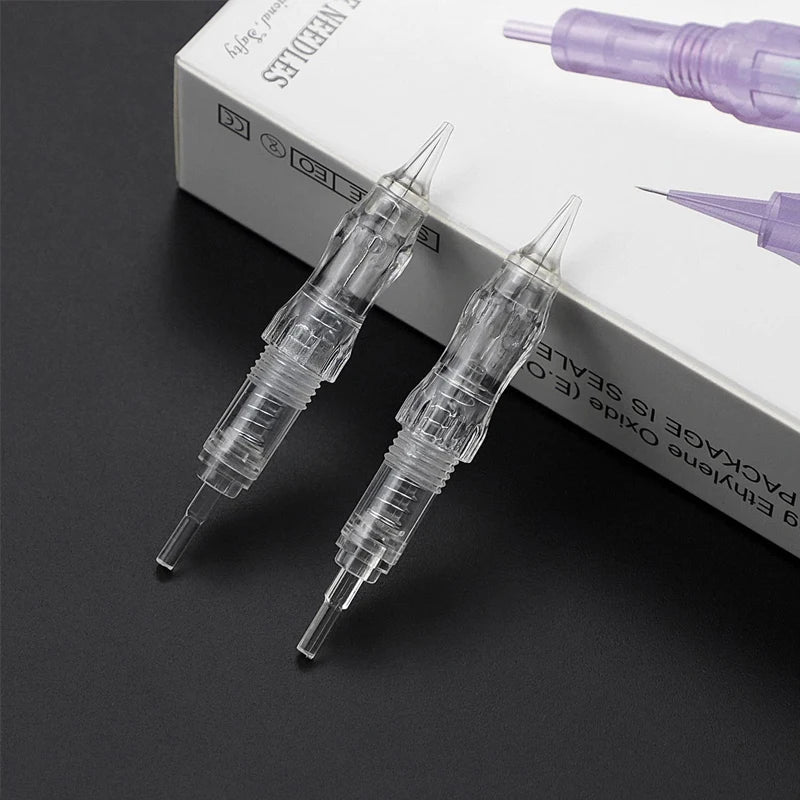 10/50PCS Disposable Tattoo Cartridges – Revolution Needles for Eyebrow & Lip PMU, Fits P300 Machine
