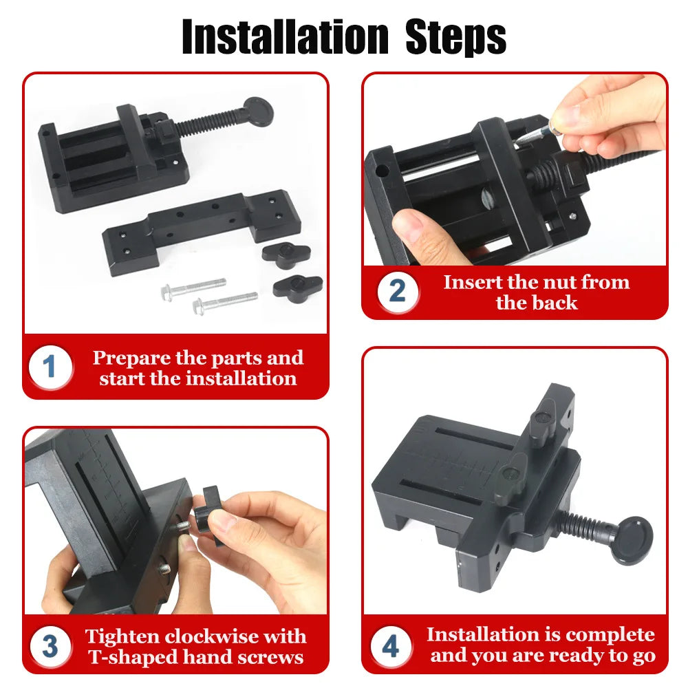 Easy Install Cabinet Door Mounting Jig – ABS Plastic Frame Clamp for Hidden Doors, Woodworking Tools