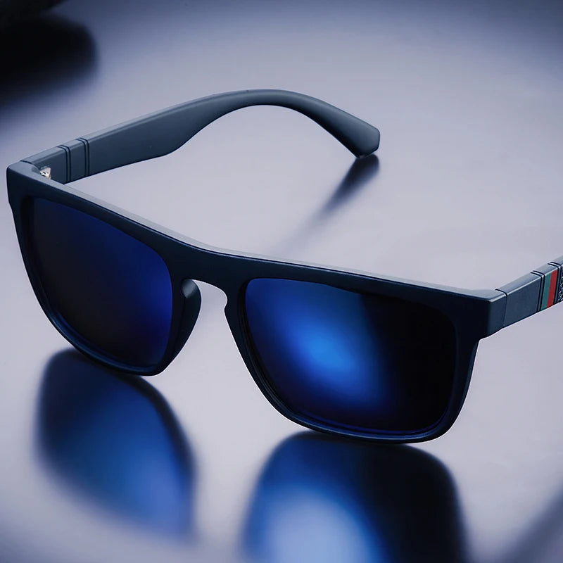 Square Vintage Polarized Sunglasses – Retro UV400 Driving & Fishing Sun Glasses for Men & Women