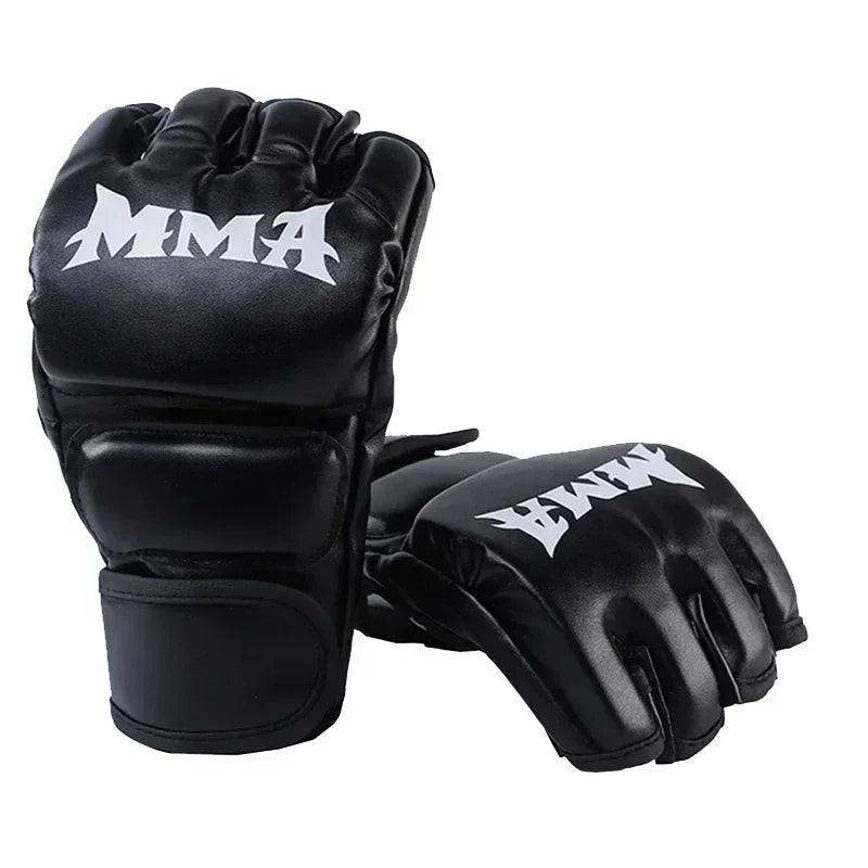 MMA Boxing Gloves - PU Training Gloves for Karate, Muay Thai, Sanda & Free Fight