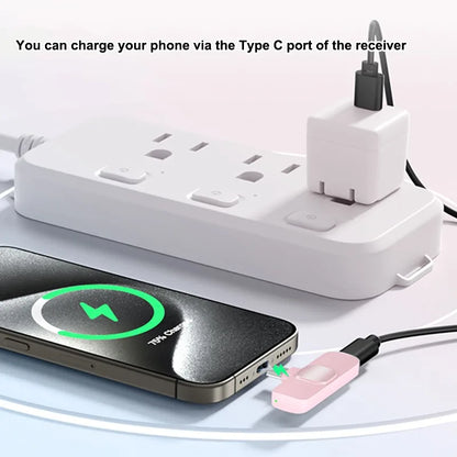 Wireless Lavalier Microphone - Mini Noise-Canceling Clip-On Mic for iPhone, iPad & Android Vlogging