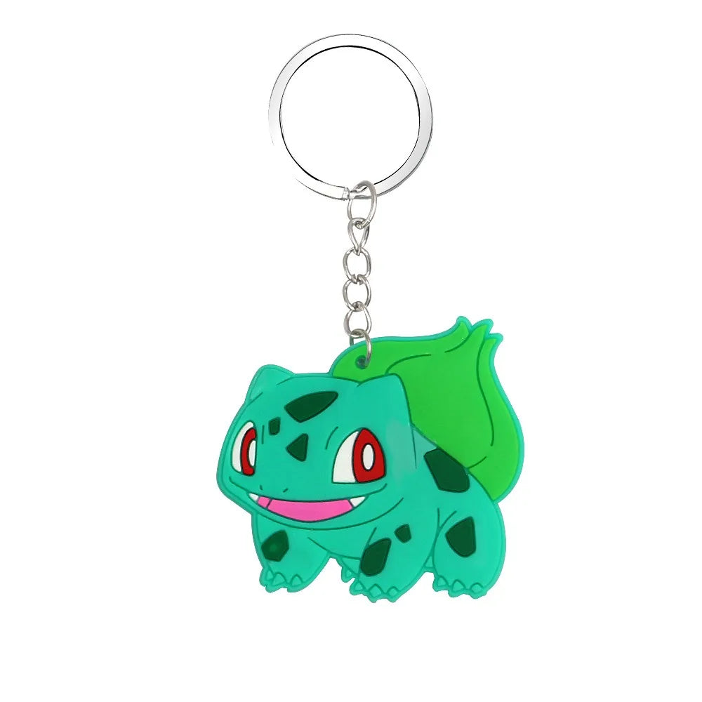 Pokémon PVC Keychain Set — Pikachu & Gengar Anime Figures, Cartoon Bag Pendant Accessories for Kids’ Birthday & Christmas Gifts