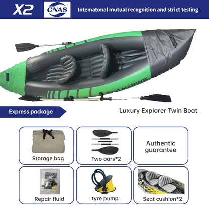 INTEX 68307 Inflatable Boat – Single/Double Drifting Raft for Kayak, Outdoor Fishing & Water Sports
