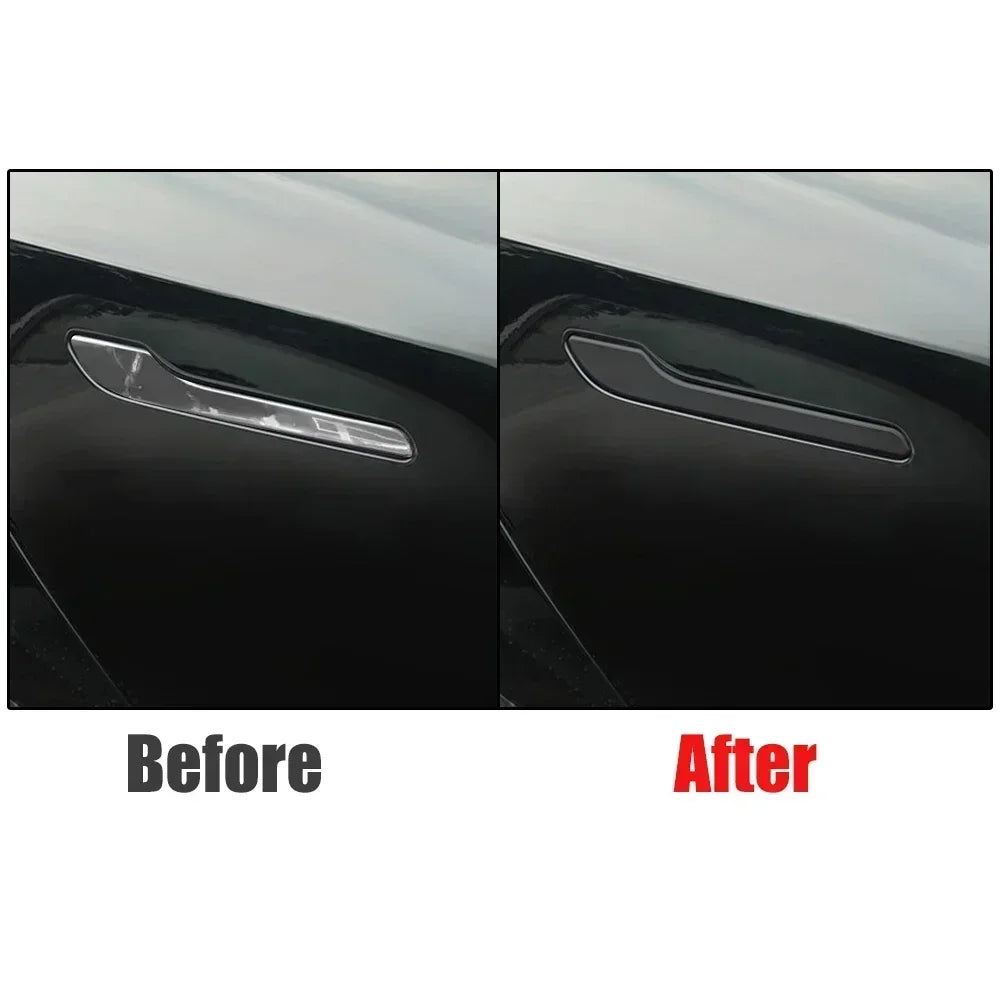Tesla Model 3/Y Carbon Fiber ABS Door Handle Covers – Premium Durable Car Accessories 2024
