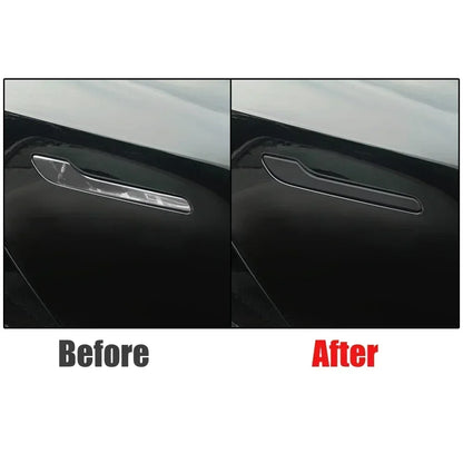 Tesla Model 3/Y Carbon Fiber ABS Door Handle Covers – Premium Durable Car Accessories 2024