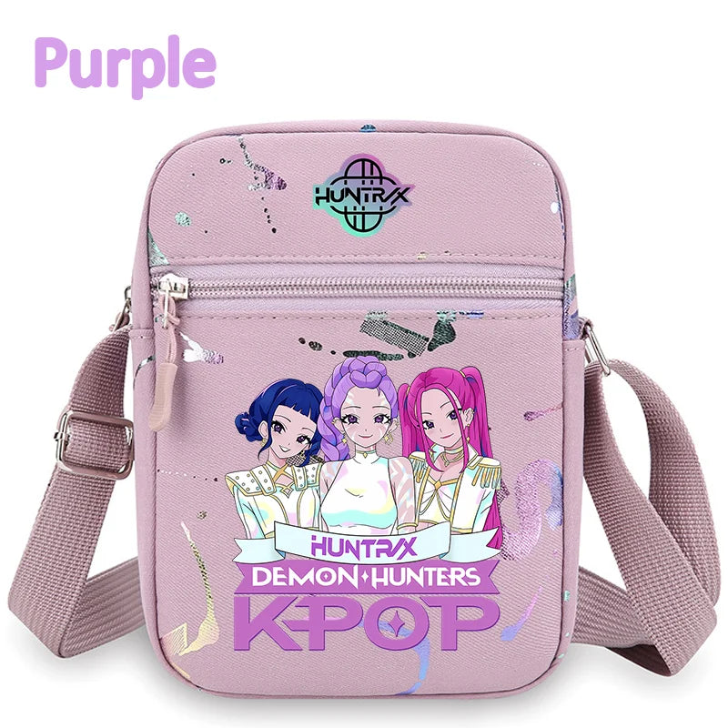 K-Pop Demon Hunters Crossbody Phone Bag – HUNTRX Rumi Huntrix Coin Wallet Shoulder Purse