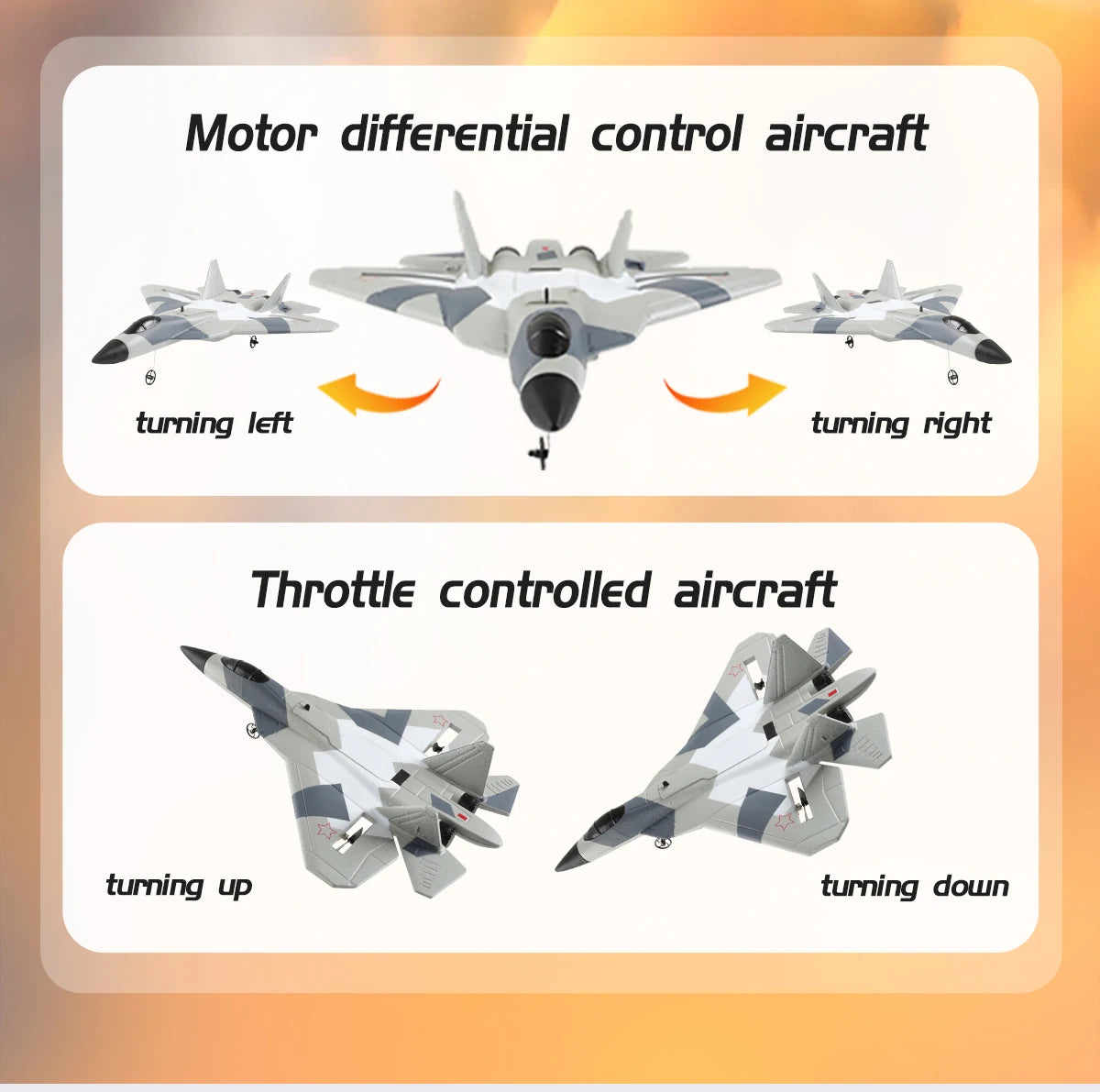 RC SU-35 Foam Fighter Jet – 2.4G Remote Control Glider Airplane Toy for Kids & Boys