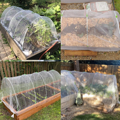 25/50pcs Garden Greenhouse Hoops | Rust-Free Fiberglass Plant Support Frame for DIY Grow Tunnel