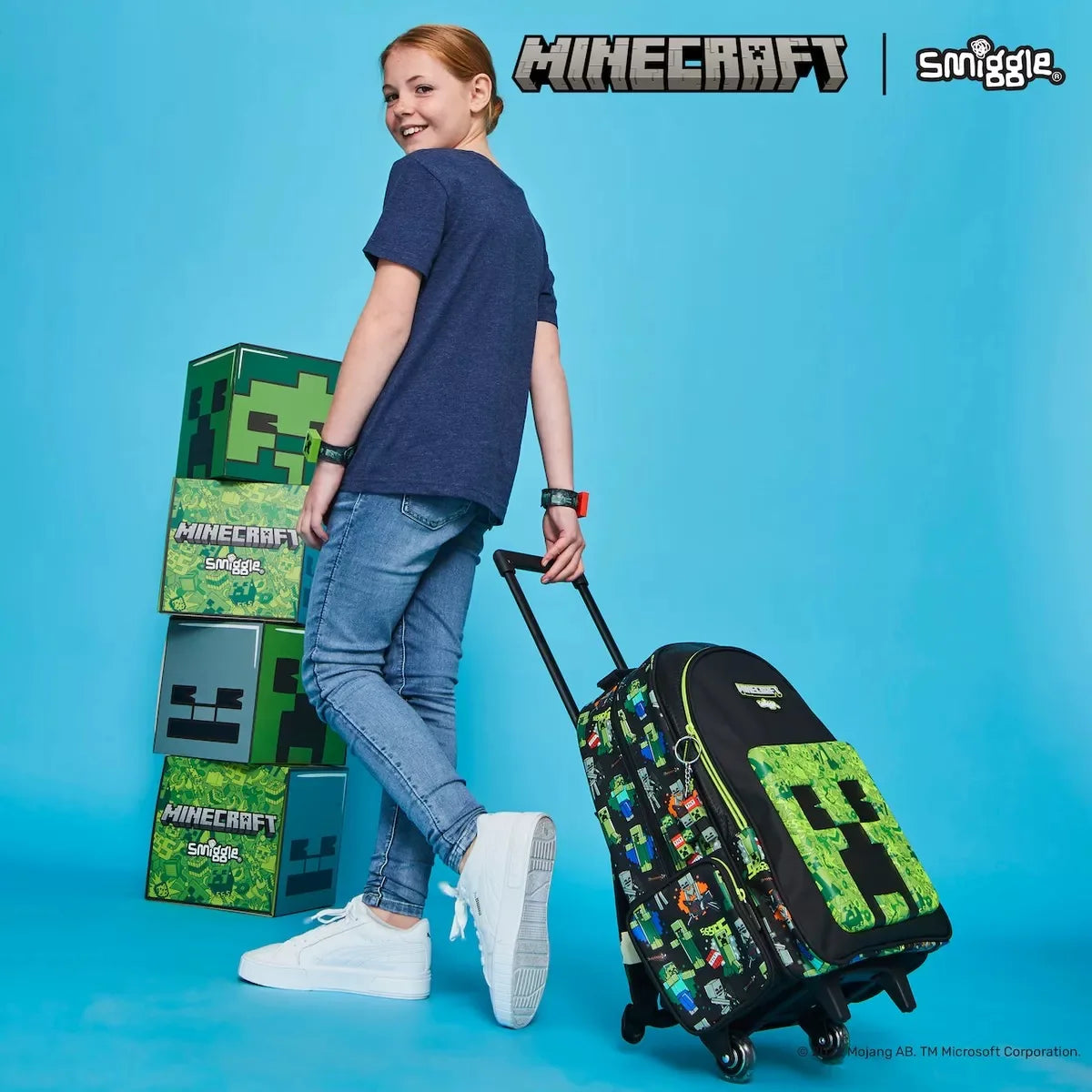 Genuine Australia Smiggle School Bag Set – Children's Backpack with Lunch Box, Pencil Case, Wallet, and Water Cup – Perfect Student Gift
