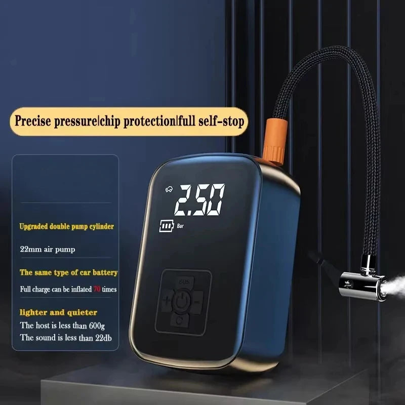 Wired Electric Car Air Compressor – Tire Inflator Pump for Car, Bicycle, Motorcycle, Boat & Balls
