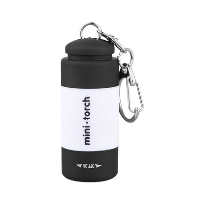 USB Rechargeable Mini Keychain Flashlight - Waterproof Portable LED Light for Hiking, Camping & Everyday Carry