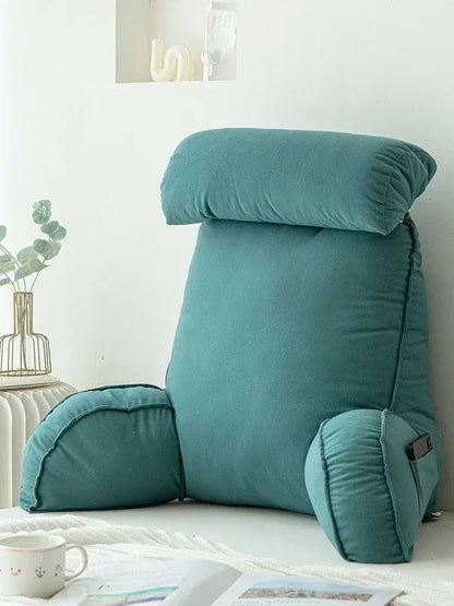 Triangular Headboard Wedge Pillow – Large Reading Backrest Support Cushion for Bed Sleeping & Positioning Comfort Bolster