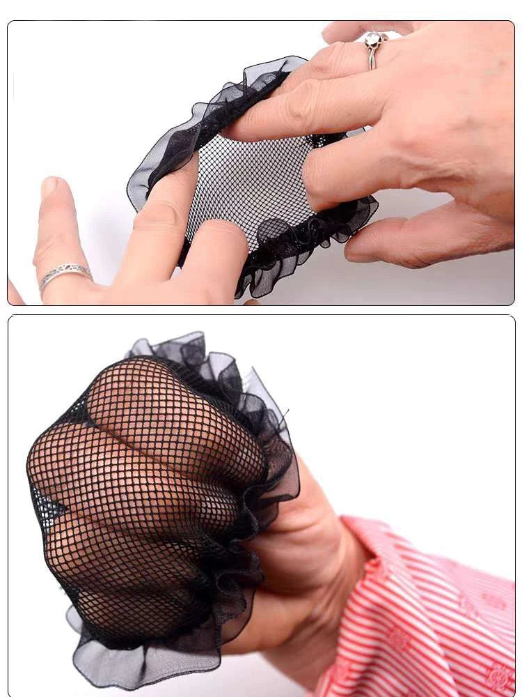 Women’s Ballet Hair Net – Adjustable Elastic Drawstring for High-Quality Weave & Hair Styling