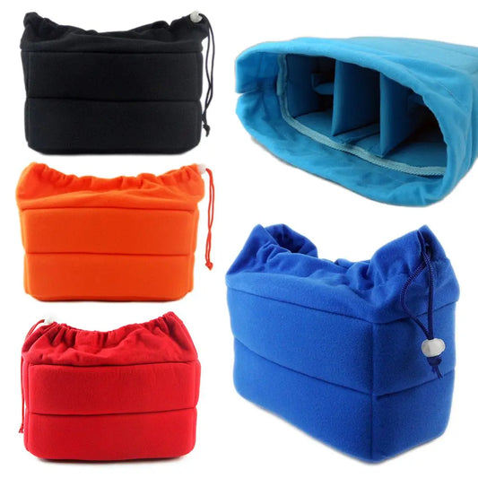 Camera Accessories Insert Bag – Padded Protective Lens & Gear Organizer for Canon, Nikon, Sony Photography
