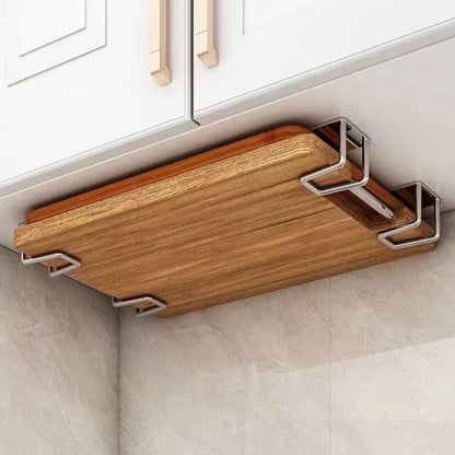 Stainless Steel Self-Adhesive Kitchen Sponge Rack - Sink Drain Drying Holder, Sink Accessories for Efficient Organization
