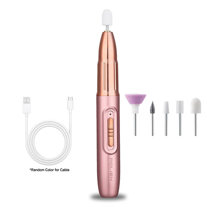 WEGOTTA Rechargeable Electric Nail File – Portable Nail Drill for Beginners, Home Manicure Tool
