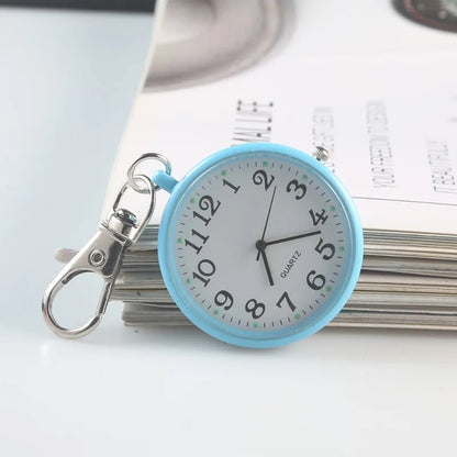 Mini Cute Quartz Pocket Watch - Compact Keyring Watch for Nurses, Doctors, Students, and Everyday Gifts