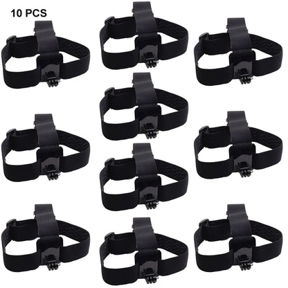 Action Camera Head Strap Mount - Adjustable Headband Holder for GoPro, SJCAM, AKASO, Insta360 and DJI Osmo Action Cameras