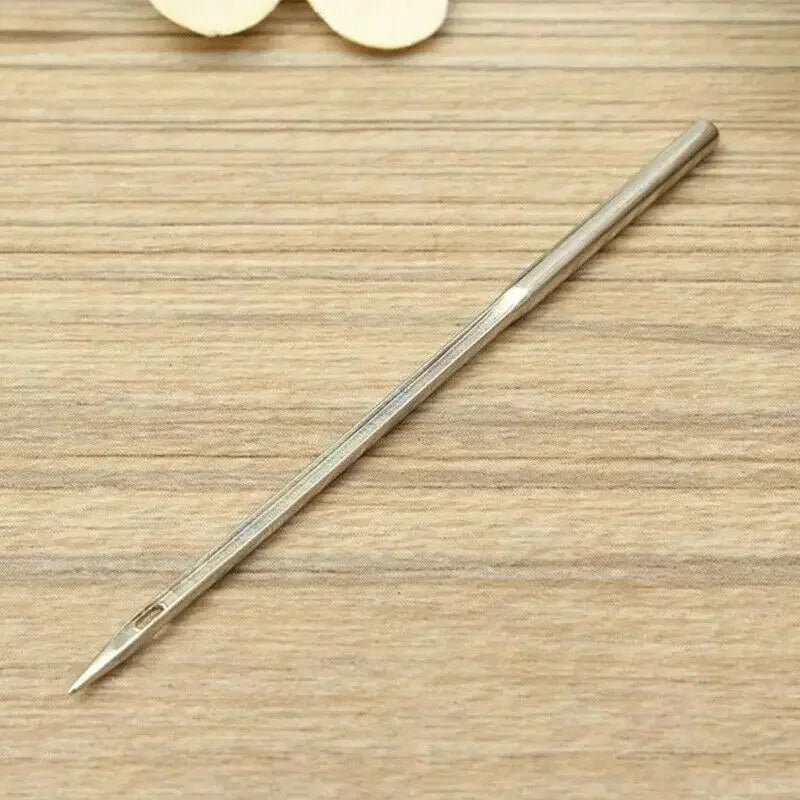 5/10 Pcs Leather Sewing Awl Needles Tool Set – Crochet Bent Hook Needles for Canvas Shoes Repair and DIY Craft Making