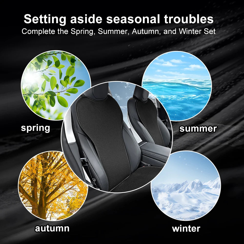 Tesla Model 3 Highland 2024 Ice Silk Car Seat Cushion – Breathable All-Season Seat Cover & Back Seat Protector Interior Accessory